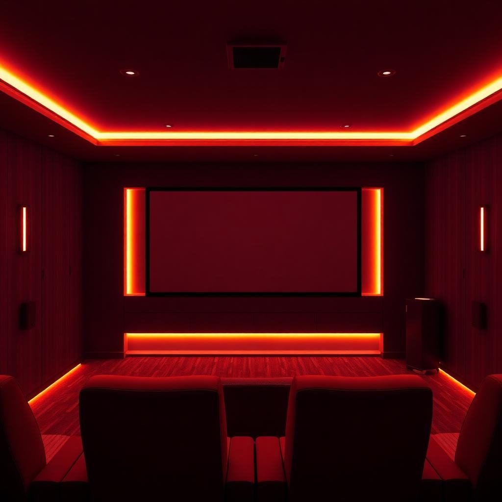 Cinema with ambient lighting
